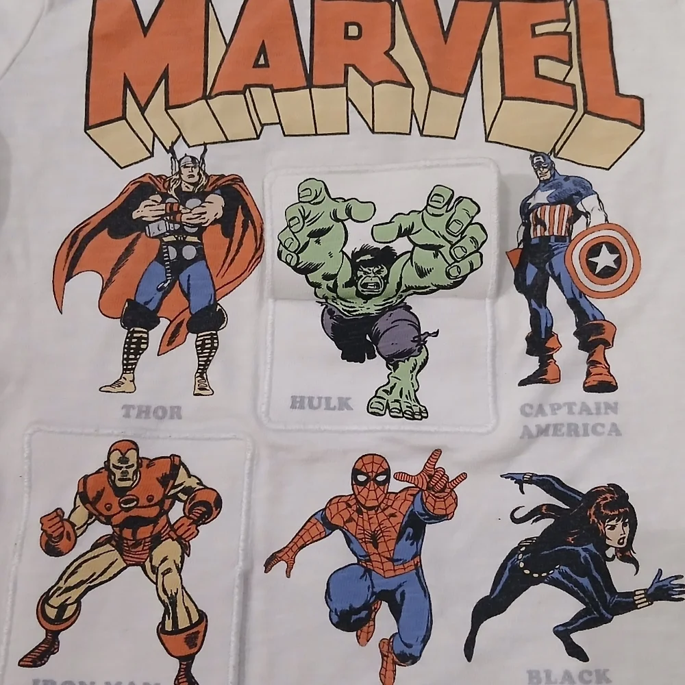 Marvel Super Heroes Baby Gap White Long Sleeved Top Size:4T